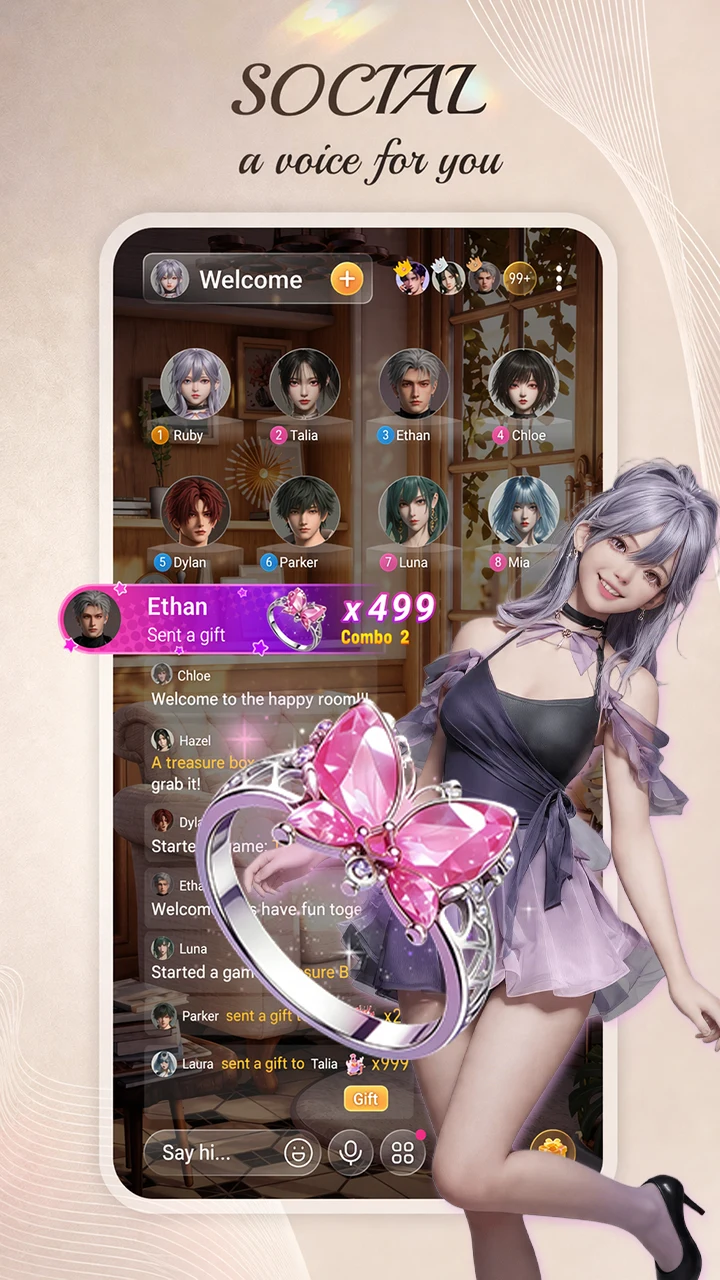 Ezpz - easy chat easy game screenshot